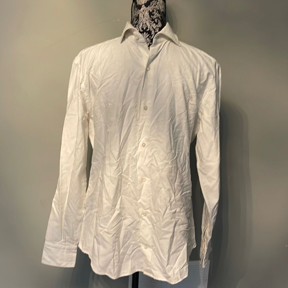 Eleventy Cotton Mens Medium Button Down Top